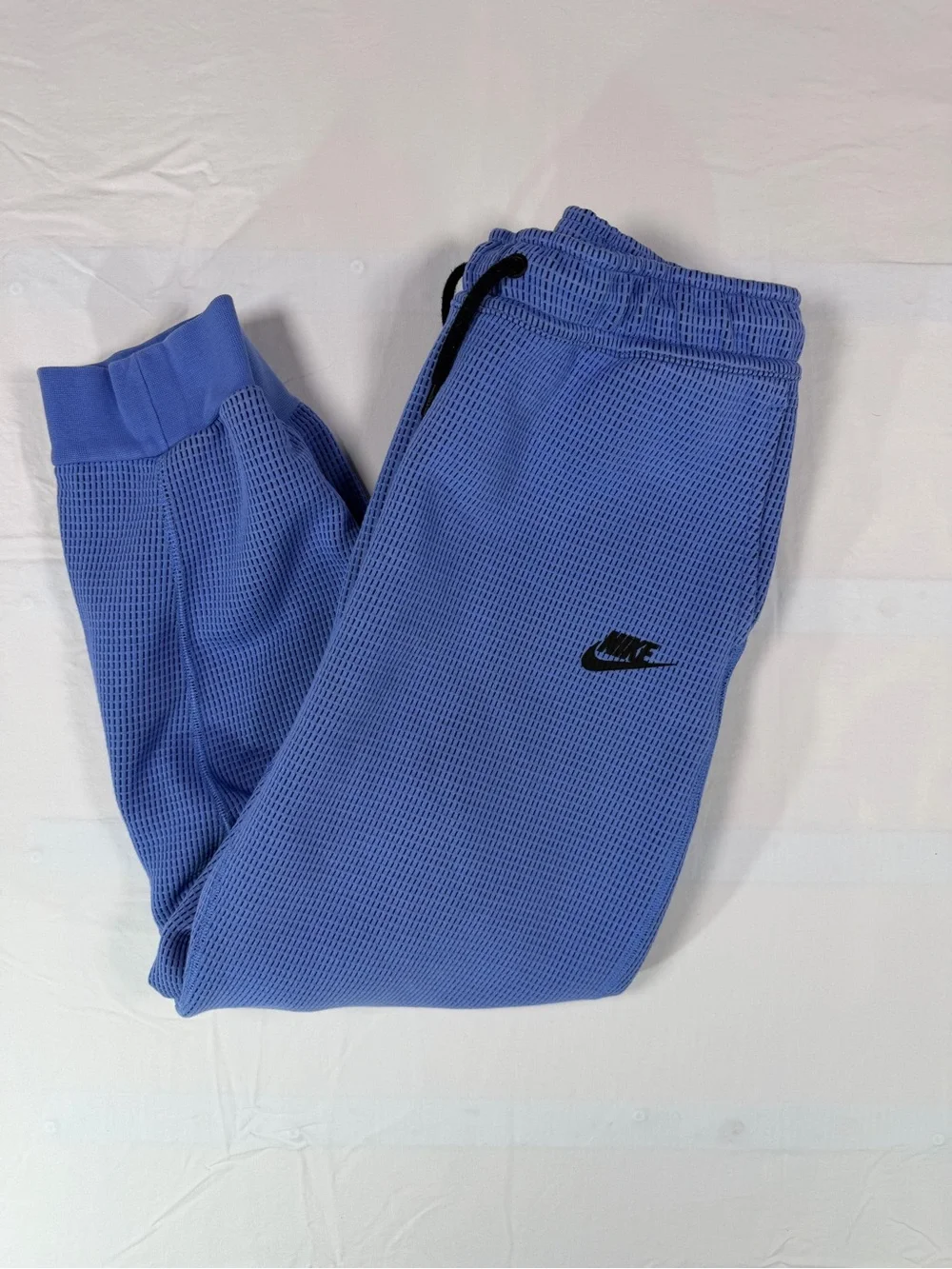 Nike Sportswear Tech Fleece Waffle Knit Hoodie Jogger Set Youth XL Blue